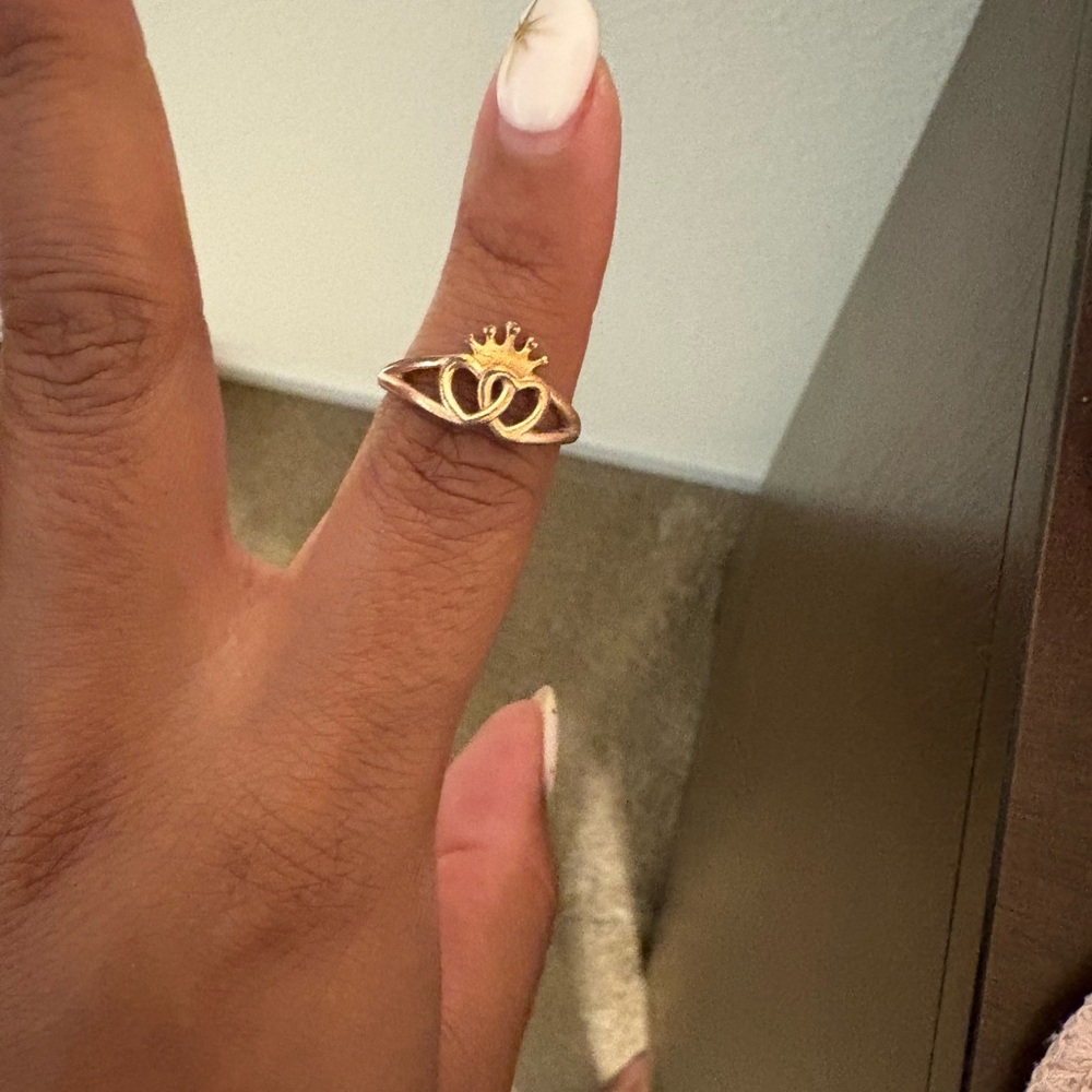 Pandora Gold plated Crown Ring